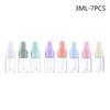 7 шт. портативный многоразовый набор мини-флаконов-капельниц 1/2/3/5 мл пустые стеклянные флаконы для эфирных масел Macaron цветной многоразовый контейнер Diy