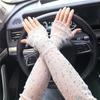 Breathable Crystal Arm Sleeves Mesh Summer Arm Sleeves Trendy Ice Silk Sleeve  Cycling