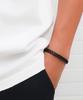 Мужской браслет Blancier Tresse Bm258B1175 Черный из Натуральной Коровьей Кожи