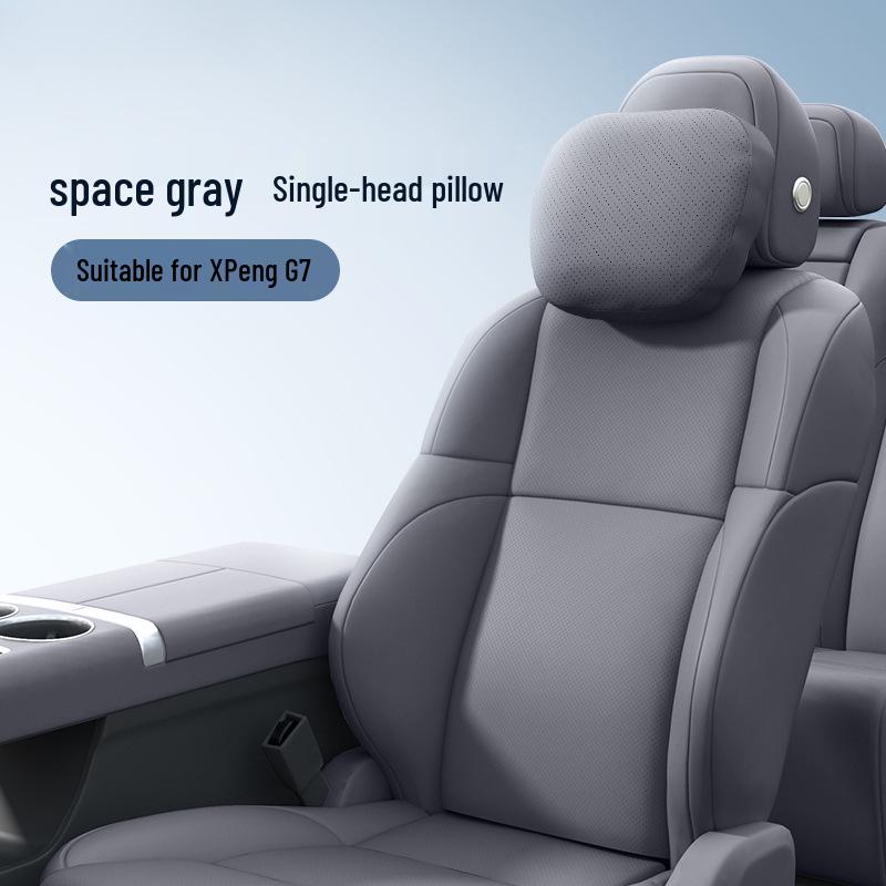 XPeng G7 Headrest Lumbar Support & Neck Pillow Set - Essential Car Accessories for Comfort & Interior Decoration.