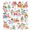 Christmas Stickers - Snowman - 24 Pcs - Multicolor - For Children - Mixed