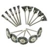 15Pcs Wire Wheel Brush Wear-Resistant High Hardness Pen/Flat/Bowl Shape Steel Wire Wheel Brush Home Use