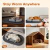 Self Warming Cat Bed Mat with Soft U-Shaped Pillow– Thickened Calming Cat Bed for Kittens and Small Dogs – Portable Washable Cats Warming Pad for