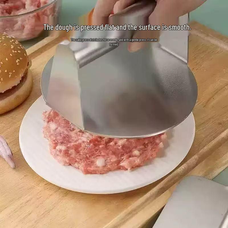 Пресс для гамбургерных котлет из нержавеющей стали: Кухонный инструмент для говядины, стейка и выпечки