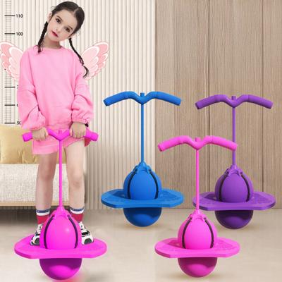 Игрушка Прыгающий мяч хоппер для детей и взрослых, Прыгающий мяч с ручкой, Детская игра для тренировки баланса, Фитнес, Веселые упражнения