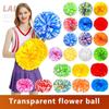 2 Pack Cheerleading Pom Poms with Baton Handle for Team Spirit Sports Dance Cheering Kids Adults