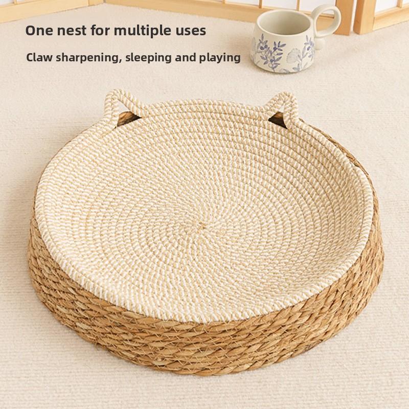 In Summer, Rattan Sisal Cat Scratching Board Cat Litter Is Wear-resistant and Cannot Drop Chips