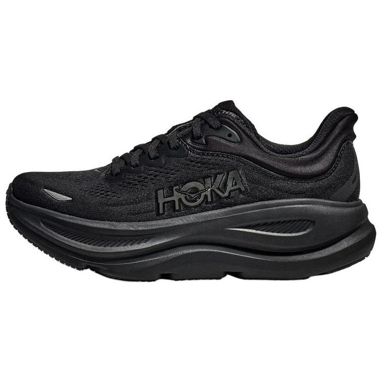 HOKA One One Bondi 9 X-Wide Comfortable Versatile Slip-Resistant Durable Low-Top Casual Urban Commuting Running Shoes Men Sneaker Black 1162015-BBLC