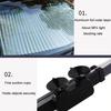 Car Sun Shade 46x120cm Car Roller Sunshade Car Window Shade with 4 Suction Cups
