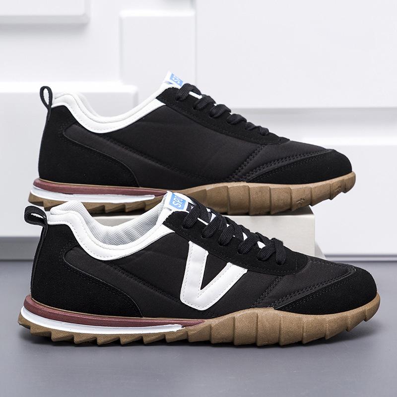 New Men's White Shoes Forrest Gump Casual Shoes for Men's Flat Heel Soft Sole Shoes Fashionable and Comfortable Men's Shoes