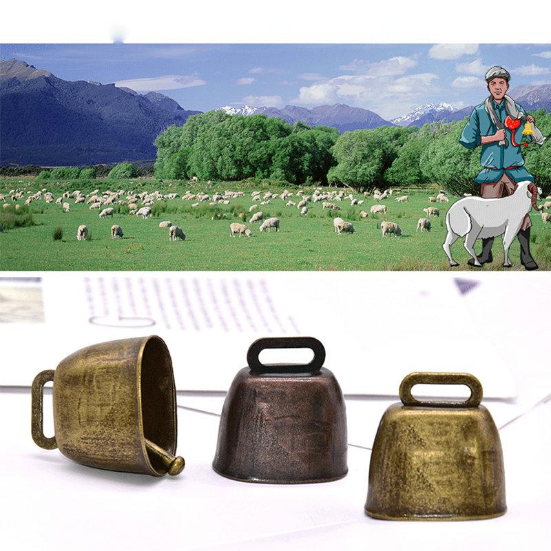 Cowbell Shepherd Bell Vintage Metal DIY Bell Ell Pet Anti-Lost Wind Chimes High Sound Pendant