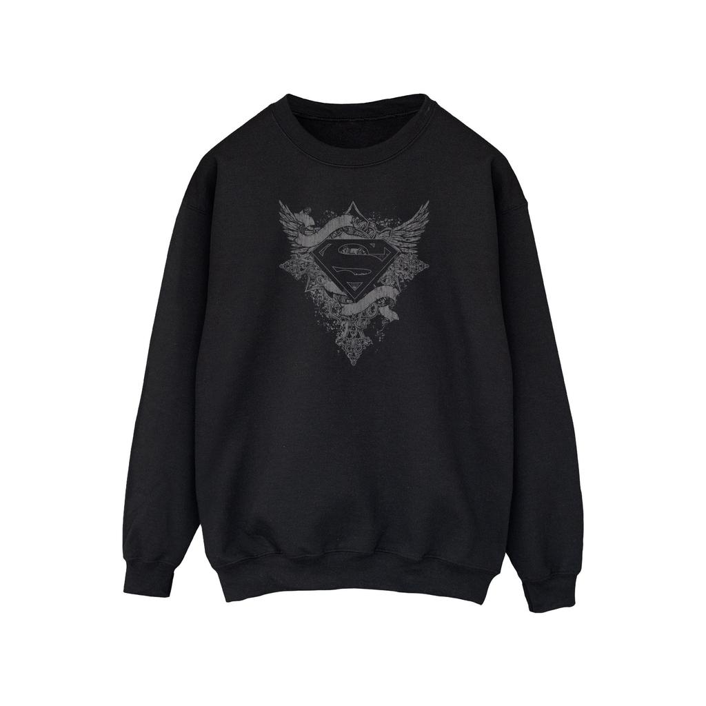 DC Comics Mens Superman Wings Logo Sweatshirt