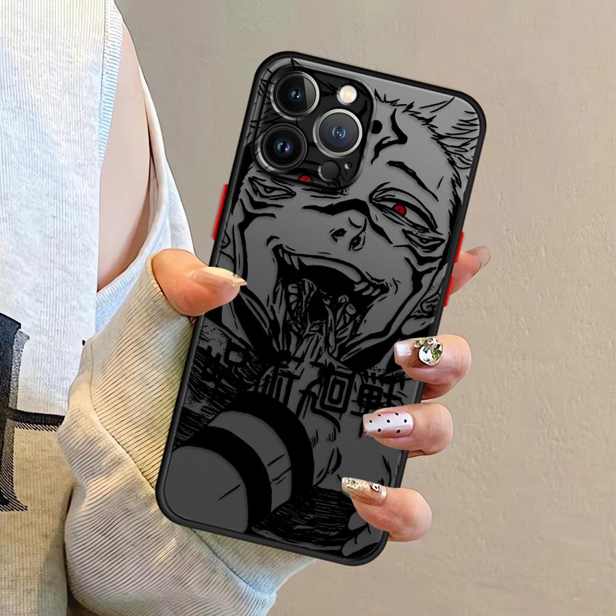 Японский крутой аниме чехол для iPhone 17 Pro Max 13 Mini 15 12 11 7 8 SE 14 16 Plus Air XS XR Funda Задняя крышка телефона