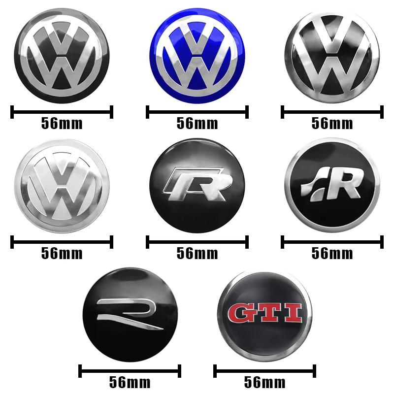 VEMZG1 Для VW VOLKSWAGEN Новые 4 шт. 56 мм 60 мм 65 мм Наклейка на центральную часть колеса автомобиля Наклейка на ступицу Для Volkswagen VW Golf6 Polo Passat Tiguan Bettle B