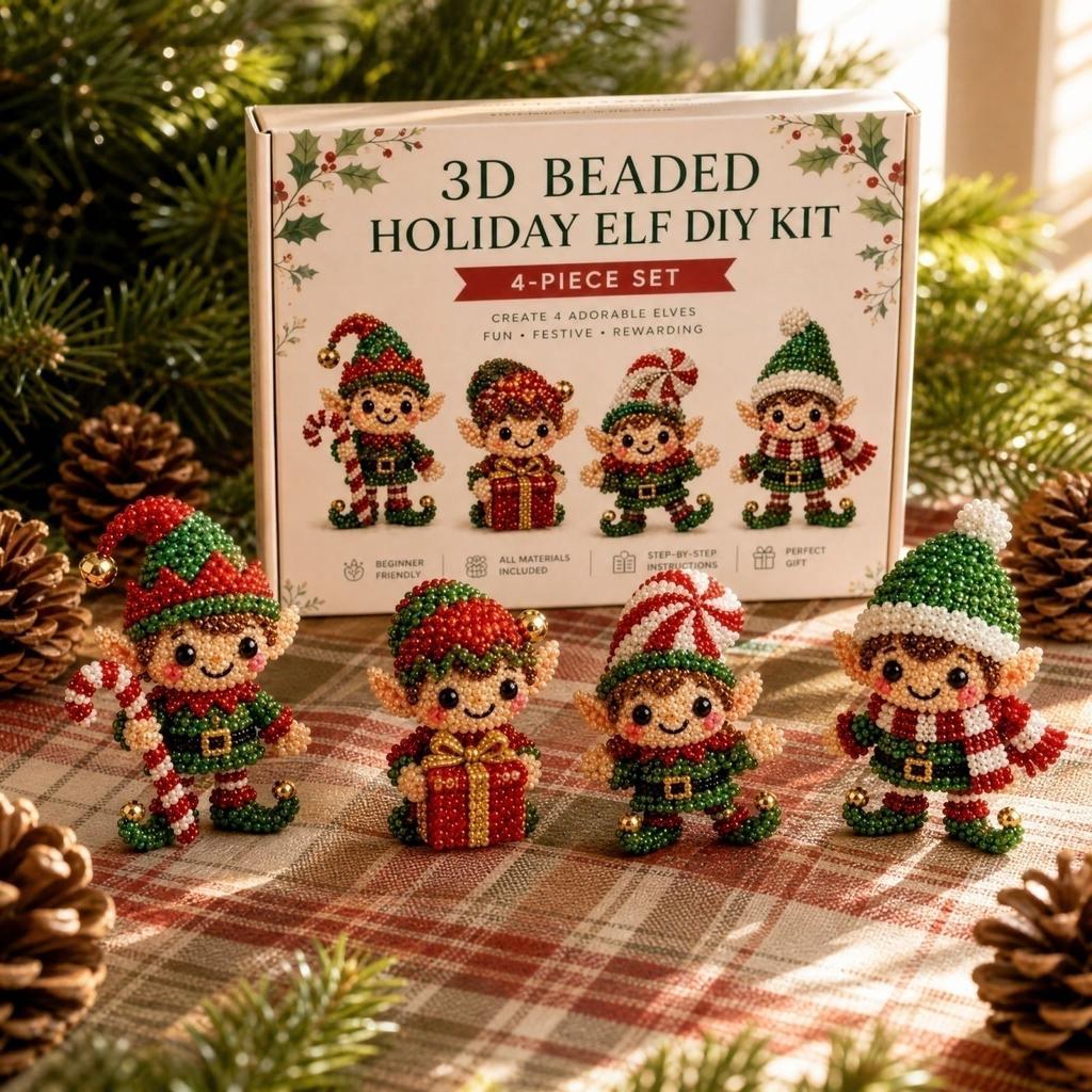 3D Bead Jewelry Making Kit with Beads - Creative Set for Kids and Adults