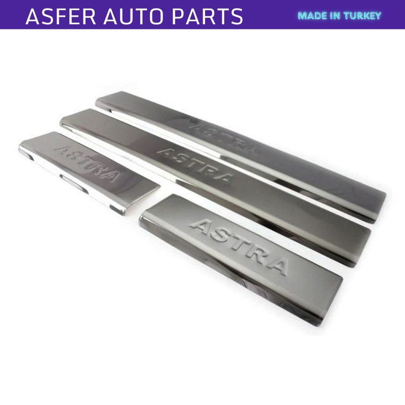 Хромированная накладка на порог, 4 шт, нержавеющая сталь для Astra H 2004-2013