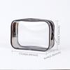 Travel Storage Bag Cosmetic Bag PVC Waterproof Transparent Cosmetic Cases Large Capacity Plastic Zipper Wash Bag