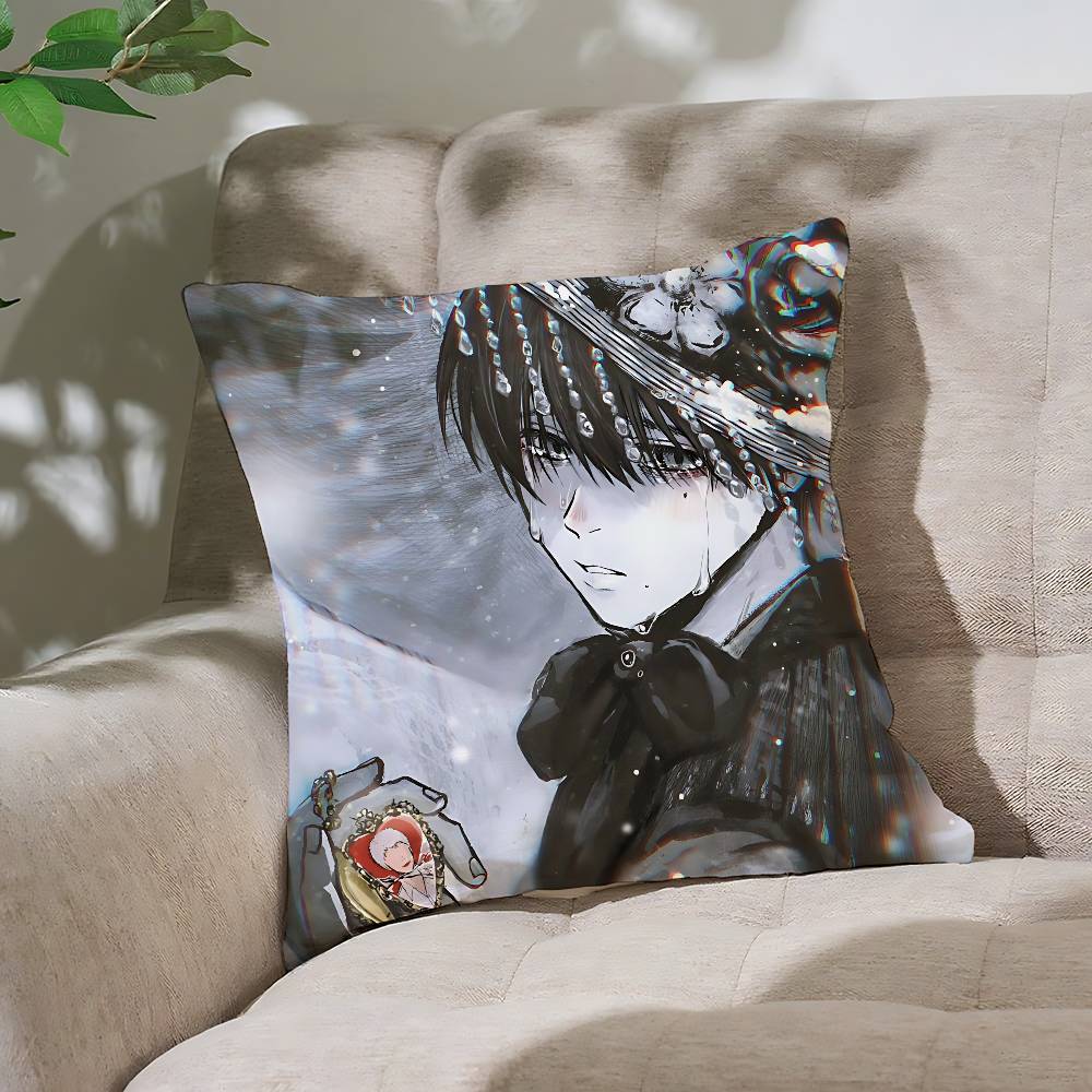 Anime TThe Summer HHikaru Died Customizable Square Pillowcases Stylish And Soft Perfect For Beds Cars And Sofas