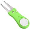 1PC Golf Divot Repair Tool With Ball Marker Pitch Mark Fork Golf Pitchfork Golf Accessories Foldable Divot Repair Tool