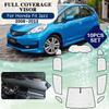 Полное покрытие Солнцезащитные козырьки для Honda Fit Jazz 2008~2013 GE GG Лобовое стекло Окно Полный обхват Козырек Потрепанные Автоаксессуары 2009 2010