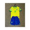 Бразилия 2023/24, новый сезон, детские трикотажные шорты Neymar Jr, носки, комплект из 3 шт.