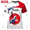 Judo Fans 3D Print Funny T-shirt For Men Fitness Train Loose Round Neck T Shirts Japanese Jiu-Jitsu Fashion Trend  Custom Tee