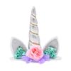 Unicorn Cake Topper Rainbow Horn Kids Girl Birthday Party Cake Decoration Tools Baby Shower Wedding Unicorn Theme Party Supplies