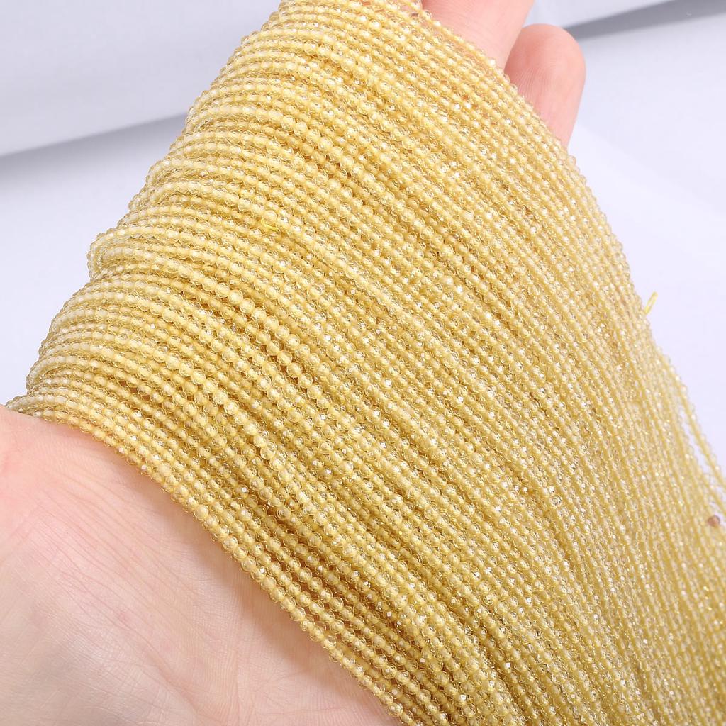 Small Beads Natural Stone Beads Tourmaline Sapphir 2,3,mm Section Loose Beads for Jewelry Making Necklace DIY Bracelet (38cm)