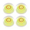 Round Bubble Level, 15x6mm, Mini Circular Bullseye Level for Leveling Cameras, Tripods, Telescopes, Workshop Turntables, and Picture Frames, Ye