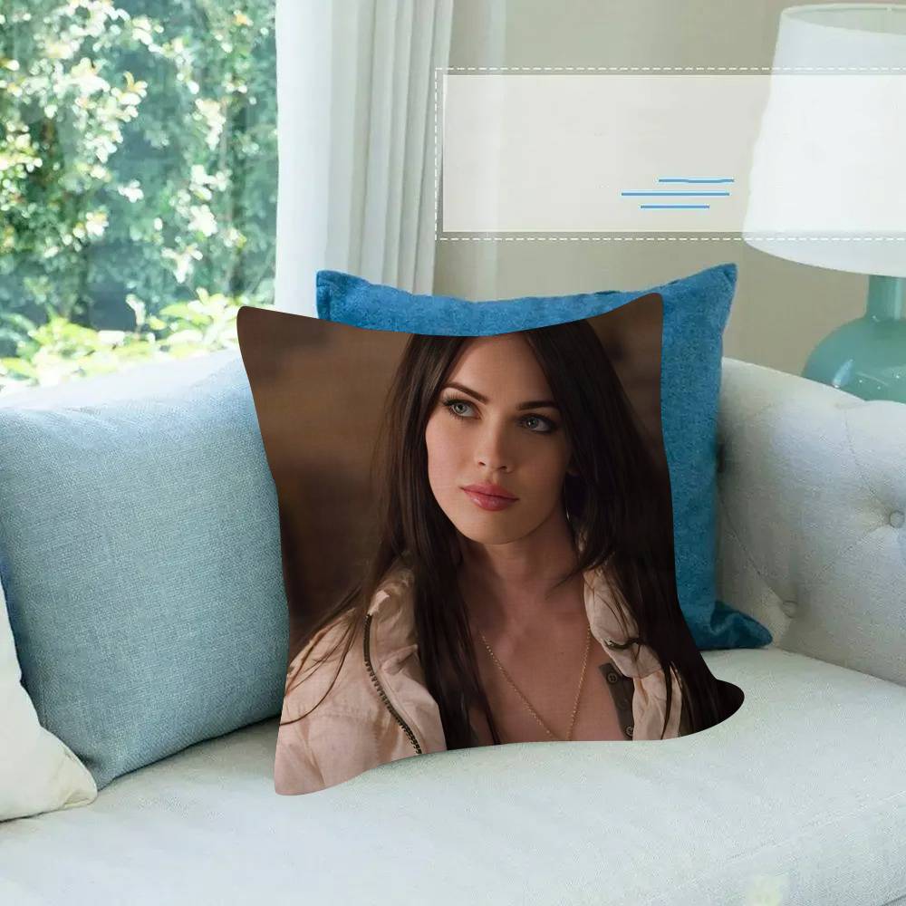 M-Megan F-Fox Actor Classic Personalized Pillow Cover Kids Bedroom Wild Party Decor Pillowcase Kid Birthday Shower Gift