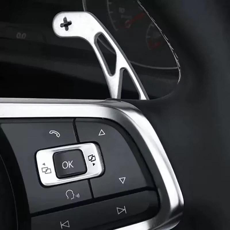 Car Steering Wheel Shift Paddle Accessories For Volkswagen GOLF GTI R GTD GTE MK7 7 POLO GTI Scirocco Tiguan Rline PASSAT T-ROC