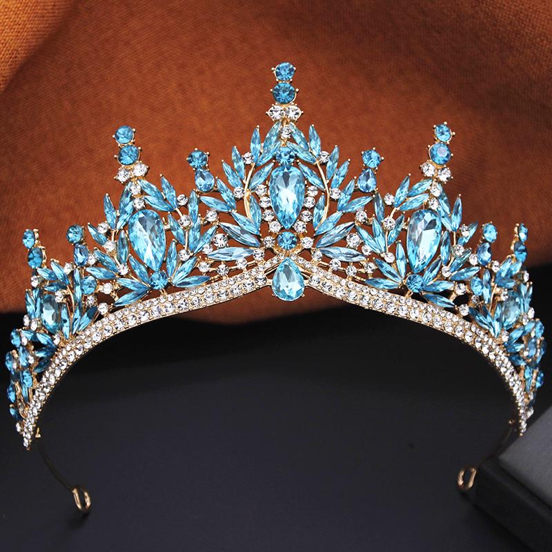 Bridal Jewelry Sets for Women Wedding Crown Birthday Tiaras and Choker Necklace Earrings Bride Party Costume Jewelry Accessories