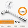 7-Shaped Double-Ended L-Type Socket Wrench Set with Perforated External Hexagon Sockets