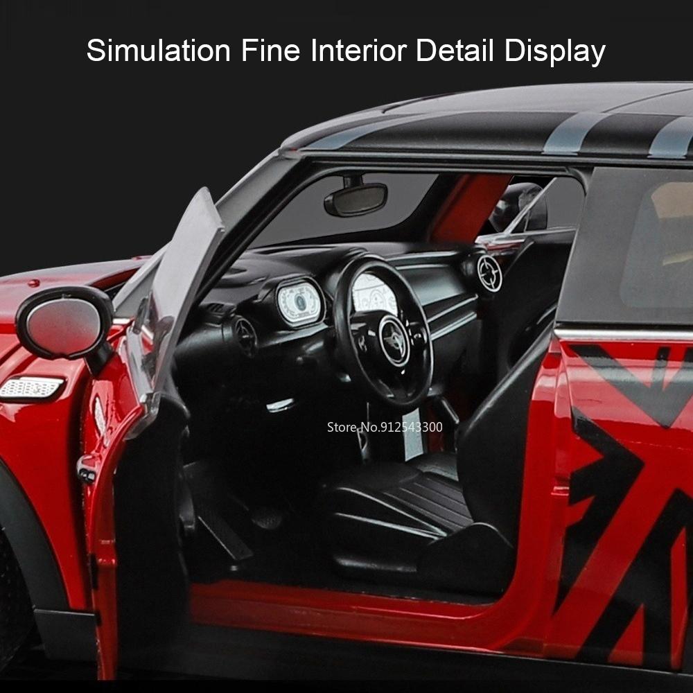 1:18 Больших Моделей Машин Mini Cooper S X5M Игрушка Скольжение Вперед Подвеска Модели Транспортных Средств Высокая Симуляция Игрушки Украшение Подарки