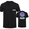 Scuba Driver Padi T-Shirt Men Casual Cotton Tshirt Hip Hop T Shirt Short Sleeve Tops Tees Men's Clothing Fashion Streetwear