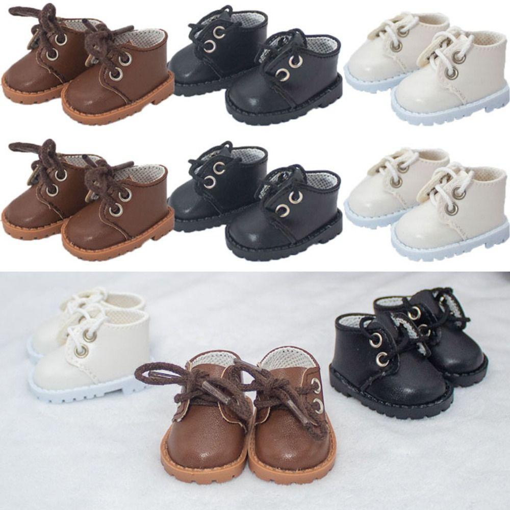 Casual Wear Clothes Accessories Fashion Doll Leather Shoes Short Boots 20cm Cotton Doll/1/12 Dolls
