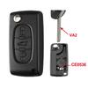 Superkey 10 шт. Замена для Peugeot Partner 207 307 308 407 807 Для Citroen C2 C3 C5 Berlingo Выкидной корпус для автомобильного ключа с пультом
