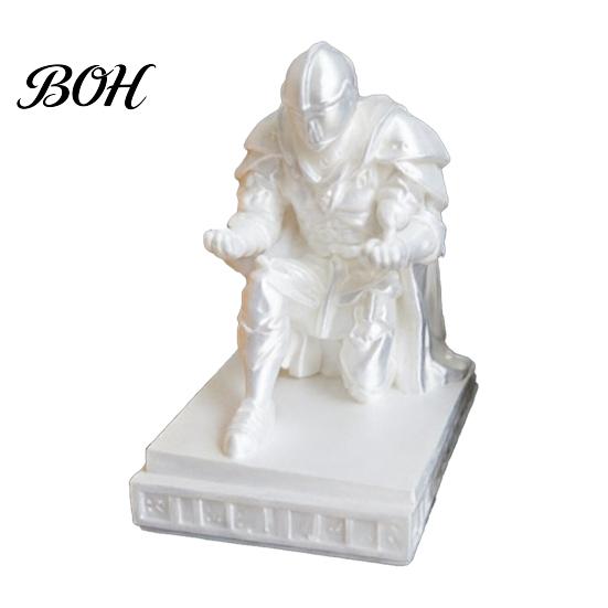 Office Desk Accessories Knight Pen Holder Organizer, 3D Printed Medieval Armor Figurine, Unique Desktop Decoration Pencil for Decor, Creative Gift Men