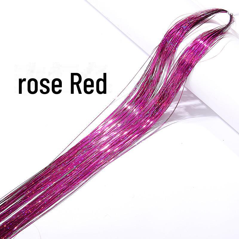 Цветные лазерные накладные пряди для волос