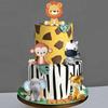 Cute Lion Monkey Cake Topper Elephant Giraffe Cake Decoration  Birthday Party Supplies