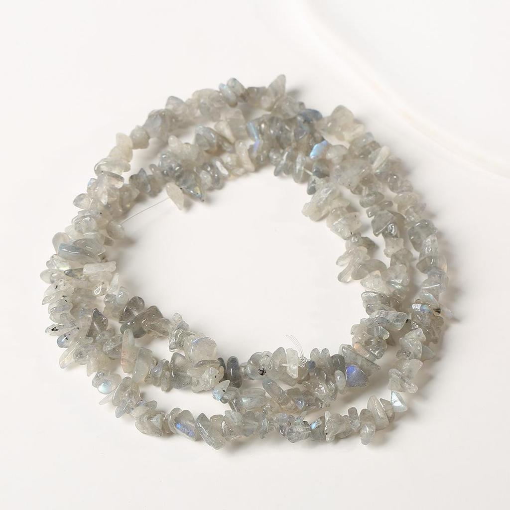 Ожерелье из натурального аметиста, 80 см - Полированные, Неправильные полоски для изготовления украшений и браслетов своими руками