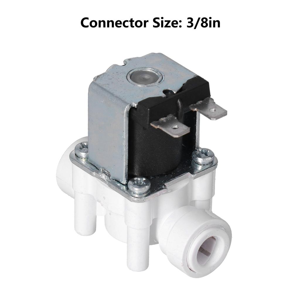 Quick Connector Solenoid Valve Plastic Electric Solenoid Valve 3/8in Quick Connector Normally Closed Solenoids Valves