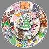 50 Stacked Animal Graffiti Stickers Personalized Cartoon Cute Animal Decorative Mobile Phone Case Hand Note Stickers