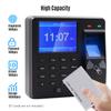 Access Control Time Attendance NaMachine Fingerprint/Password/ID Card Recognition Time Clock with 2.4 Inch Display Screen Employee Checking-in Recorde