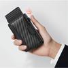New Ultra Fiber Magnetic Sucking Men's 2 Fold Wallet Convenient and Portable for Business Carbon Fiber