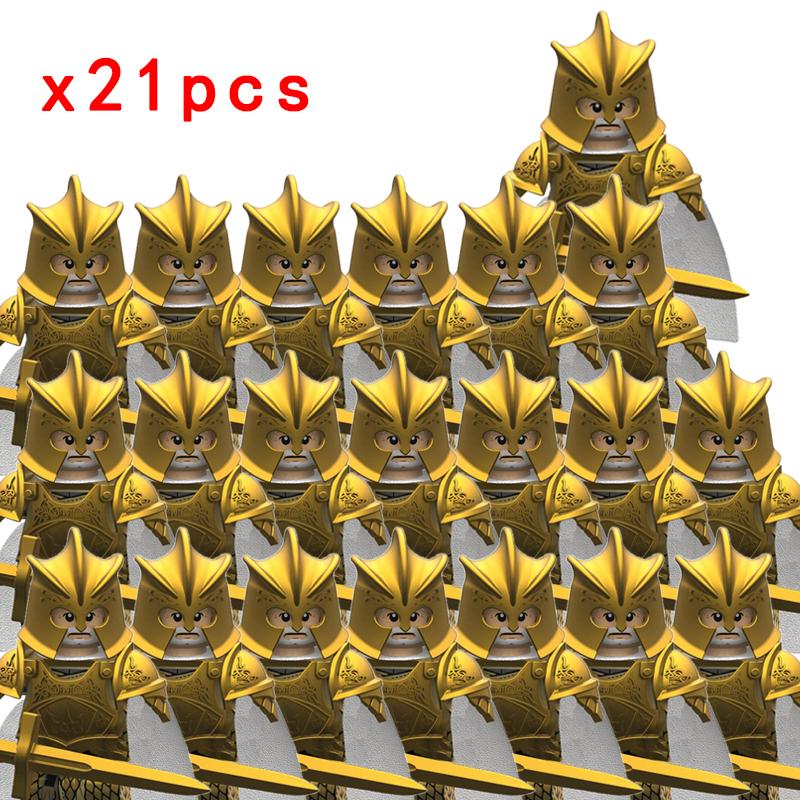 MOC Престолы Золотая Броня Воин Стражник Джейме Ланнистер Барристан Селми Мерин Трант Конструкторы Мини Экшн Фигурка Игрушки