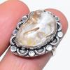 Жемчуг Бива Ручная работа 925 Стерлинговое серебро Ювелирное кольцо Размер 8 j4r09