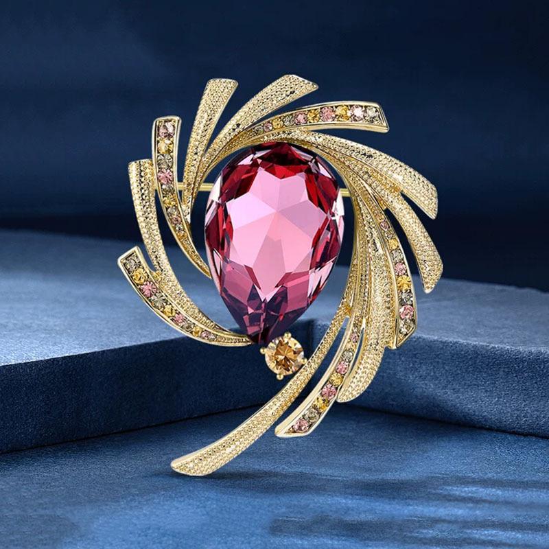 Яркая звезда имитация хрустальной броши роскошная брошь темперамент булавка костюм анти-свет изысканные аксессуары женские подарки