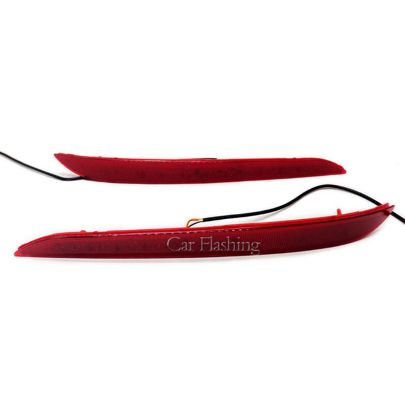 LED Rear Bumper Reflector Light For Hyundai Sonata 9th 2015 2016 2017 Stop Brake Tail Light Fog Lamp with turn signal