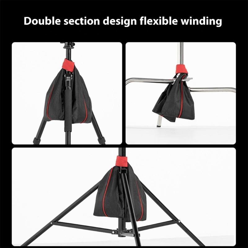 Empty Adjustable Weight Bag Oxford Fabric Organsier Case Bag for Studio Lighting Tripod Support Stabilization